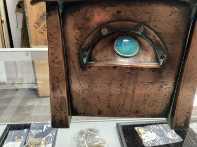 Lot 88 - AN ARTS & CRAFTS HAMMERED COPPER PLANTER