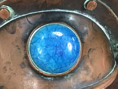 Lot 88 - AN ARTS & CRAFTS HAMMERED COPPER PLANTER