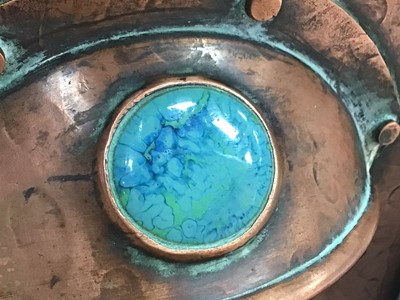 Lot 88 - AN ARTS & CRAFTS HAMMERED COPPER PLANTER