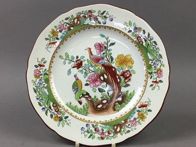 Lot 575 - A GROUP OF ELEVEN SPODE DINNER PLATES AND OTHER CERAMICS