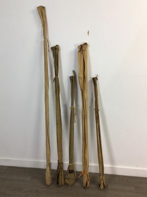 Lot 4 - A LOT OF SIX FISHING RODS