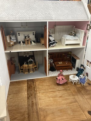 Lot 170 - A LARGE AND IMPRESSIVE DOLL'S HOUSE IN THE MANNER OF CHARLES RENNIE MACKINTOSH