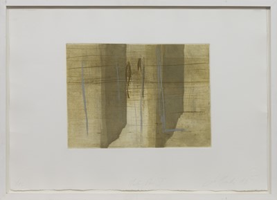 Lot 423 - FLECKING PLACE II, AN ETCHING BY JO GANTER