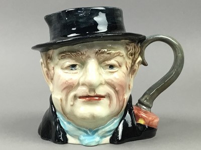 Lot 75 - A BESWICK CHARACTER JUG OF CAPTAIN CUTTLE AND THREE OTHERS