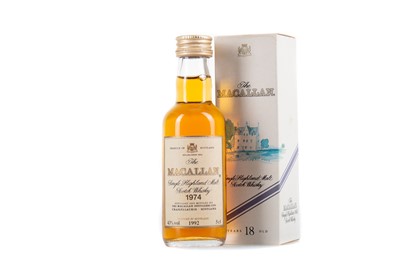 Lot 212 - MACALLAN 1974 18 YEAR OLD MINIATURE