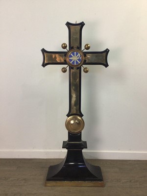 Lot 130 - A VICTORIAN EBONISED HIGH ALTARPIECE FROM BRIDLINGTON PRIORY