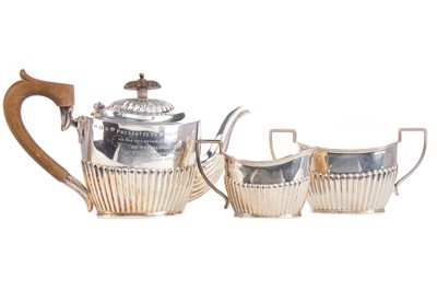 Lot 113 - A VICTORIAN SILVER BACHELOR'S TEA SERVICE