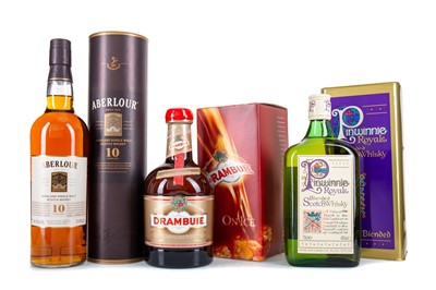 Lot 219 - ABERLOUR 10 YEAR OLD, PINWINNIE ROYALE AND DRAMBUIE