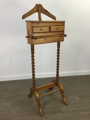 Lot 53 - A PINE VALET STAND