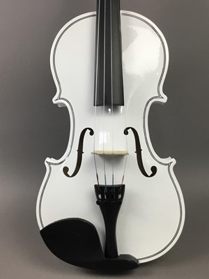 Lot 58 - MODERN VIOLIN AND A GUITAR STAND