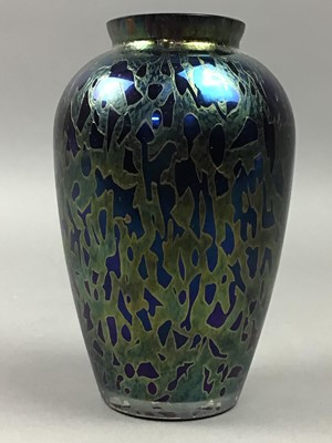Lot 7 - A ROYAL BRIERLEY IRRIDESCENT GLASS VASE