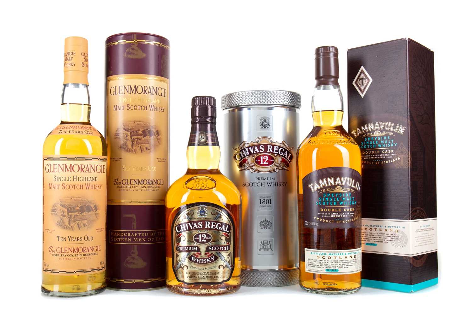 Lot 222 GLENMORANGIE 10 YEAR OLD, TAMNAVULIN DOUBLE