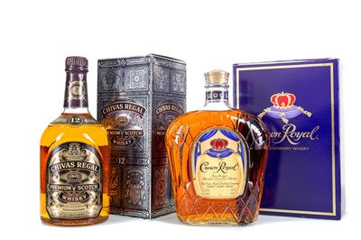 Lot 228 - CROWN ROYAL 1L AND CHIVAS REGAL 12 YEAR OLD