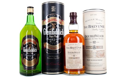 Lot 229 - BALVENIE 12 YEAR OLD DOUBLEWOOD 1L AND GLENFIDDICH SPECIAL OLD RESERVE 1L