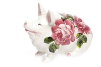Lot 812 - WEMYSS WARE SMALL SIZE PIG decorated with...
