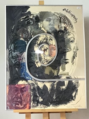 Lot 486 - AUTOBIOGRAPHY, A SCREENPRINT BY FELIKS TOPOLSKI