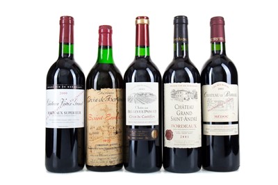 Lot 232 - 5 BOTTLES OF RED BORDEAUX WINE - INCLUDING 1970 SAINT-EMILION