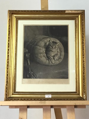 Lot 250 - A VICTORIAN ENGRAVING AND SIX OTHER PICTURES