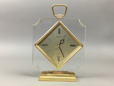 Lot 239 - A 19TH CENTURY TIMEPIECE AND ANOTHER CLOCK