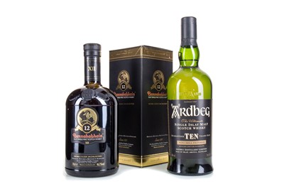 Lot 245 - ARDBEG 10 YEAR OLD AND BUNNAHABHAIN 12 YEAR OLD