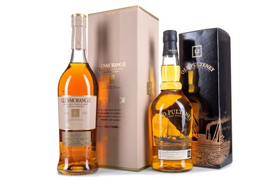 Lot 249 - GLENMORANGIE 12 YEAR OLD NECTAR D'OR AND OLD PULTENEY 12 YEAR OLD