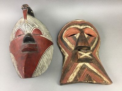 Lot 15 - THREE WEST-AFRICAN TRIBAL MASKS