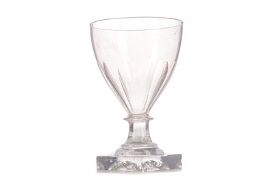 Lot 376 - A REGENCY GLASS RUMMER