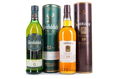 Lot 275 - ABERLOUR 10 YEAR OLD AND GLENFIDDICH 12 YEAR OLD