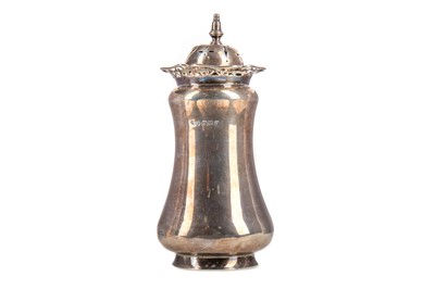 Lot 160 - A GEORGE V SILVER SUGAR CASTER