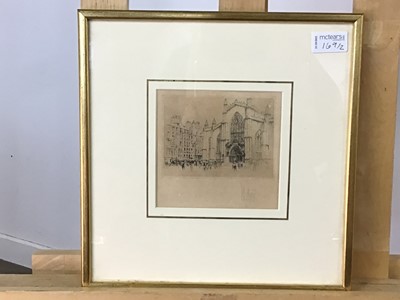 Lot 169 - TWO ETCHINGS OF EDINBURGH BY WILLIAM WALCOT