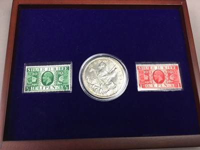 Lot 23 - THREE DECADES OF KING GEORGE V CROWN AND STAMP SET