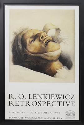 Lot 429 - R O LENKIEWICZ RETROSPECTIVE 1997 SIGNED POSTER