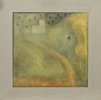 Lot 127 - LORENZETTI LANDSCAPE, AN OIL BY SUSAN CAINES