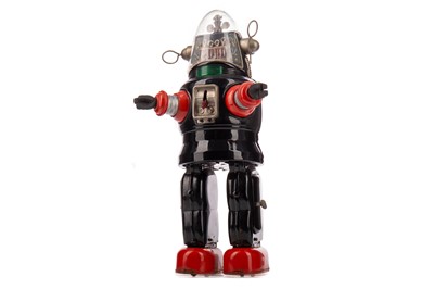 Lot 911 - A RARE JAPANESE 'ROBBY THE ROBOT' MECHANISED TOY ATTRIBUTED TO NOMURA