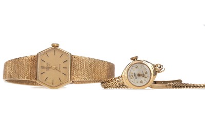 Lot 866 - TWO LADY'S NINE CARAT GOLD WRIST WATCHES