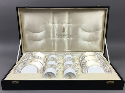 Lot 466 - A ROYAL DOULTON SIX SETTING COFFEE SET