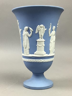 Lot 458 - A LOT OF WEDGWOOD INCLUDING BLUE JASPER WARE