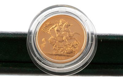 Lot 76 - A GOLD PROOF SOVEREIGN DATED 1980