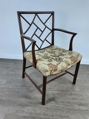 Lot 317 - AN EARLY TO MID-20TH CENTURY COCKPEN ARMCHAIR