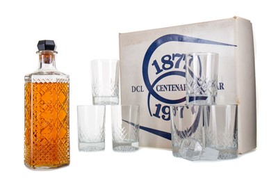 Lot 335 - DCL CENTENARY DECANTER AND GLASSES SET 1977