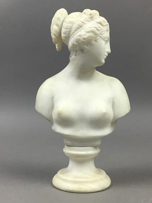 Lot 276 - A MARBLE BUST AFTER CANOVA