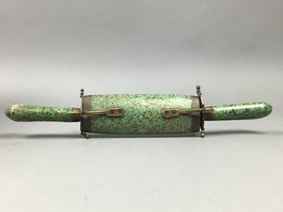 Lot 491 - A SCABBARD, RUSSIONA NESTING DOLL AND OTHER ITEMS