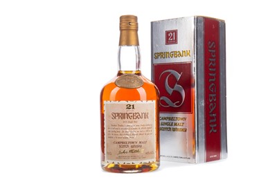 Lot 1 - SPRINGBANK 21 YEAR OLD JOHN MITCHELL