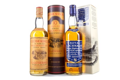 Lot 346 - ROYAL LOCHNAGAR 12 YEAR OLD AND GLENMORANGIE 10 YEAR OLD 75CL