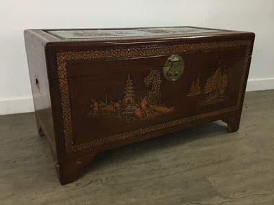 Lot 437 - A CHINESE CAMPHORWOOD BLANKET CHEST