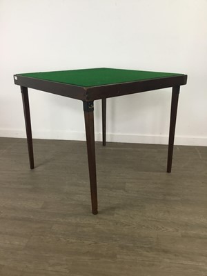 Lot 442 - A FOLDING CARD TABLE