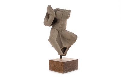Lot 1204 - A SOUTH-EAST ASIAN FRAGMENTARY STONE STATUE OF A DANCER