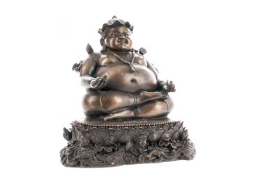 Lot 1210 - A THAI HOLLOW CAST BRONZE BUDDHA