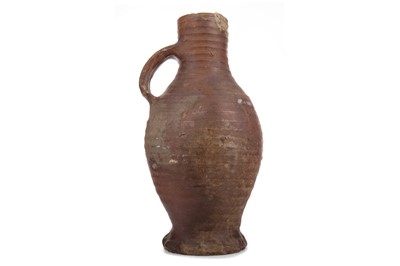 Lot 740 - A 14TH/15TH CENTURY GERMAN SIEGBURG WARE WATER JUG