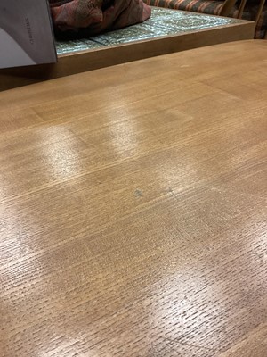 Lot 404 - AN ERCOL 'PANDORA'S BOX' GOLDEN ELM COFFEE TABLE